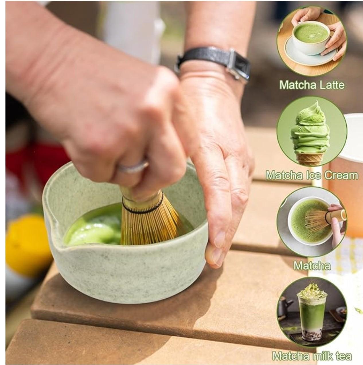 Magic Matchas Premium Keramik 5 in 1 Japanisches Matcha Set