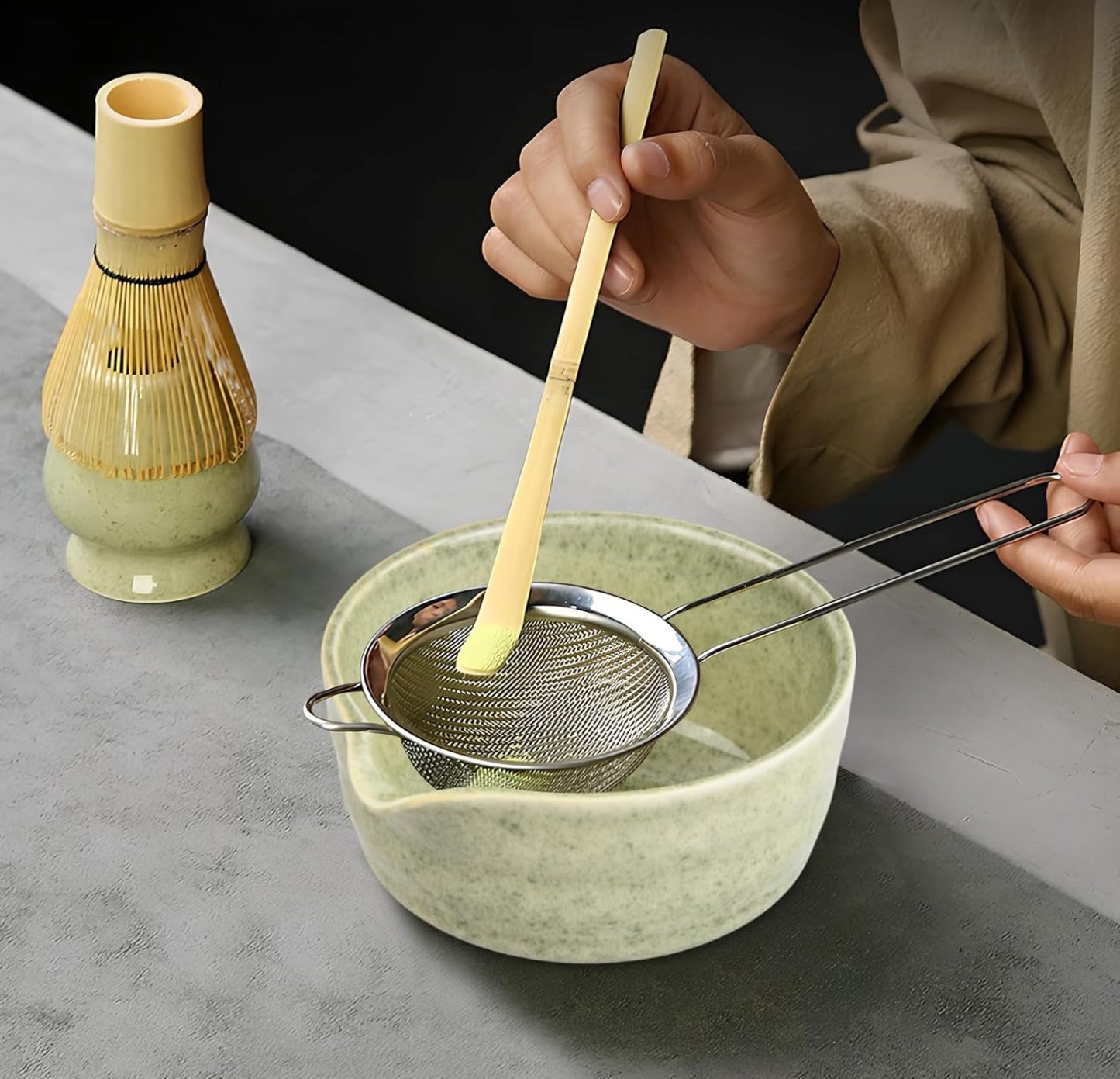 Magic Matchas Premium Keramik 5 in 1 Japanisches Matcha Set
